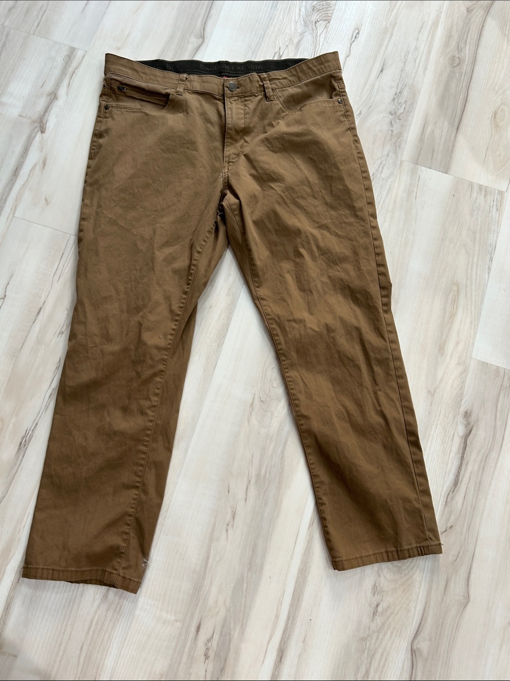 English Laundry Brown Straight-Leg Chinos